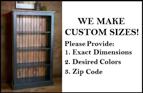 Bookshelf Amish Handmade Furniture Rustic Bookcase Organizer Shelf Bookcase Decor Home Furniture Rustic Book Shelf Unique Furniture Antique 