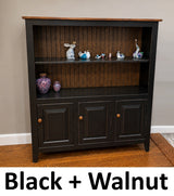 Amish Handmade 3 Door Cabinet - Hutch Cabinet - Multipurpose Cabinet - Rustic - Hall Cabinet - Case Goods - Vintage - Primitive - Storage
