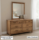 Amish Handmade Bedroom Set - Dresser With Mirror - Drawer Chest - Drawer Dresser - Queen Bed Set - Nightstand - Mirror - Case Goods - Home