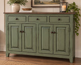 Amish Handmade Cabinet - 4 Door Multipurpose Hatch - Amish Furniture -Farmhouse - Primitive TV Stand - Storage - Rustic- Case Goods - Home