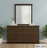 Amish Handmade Dresser With Mirror - Bedroom Set - Drawer Chest - Drawer Dresser - Queen Bed Set - Nightstand - Mirror - Case Goods