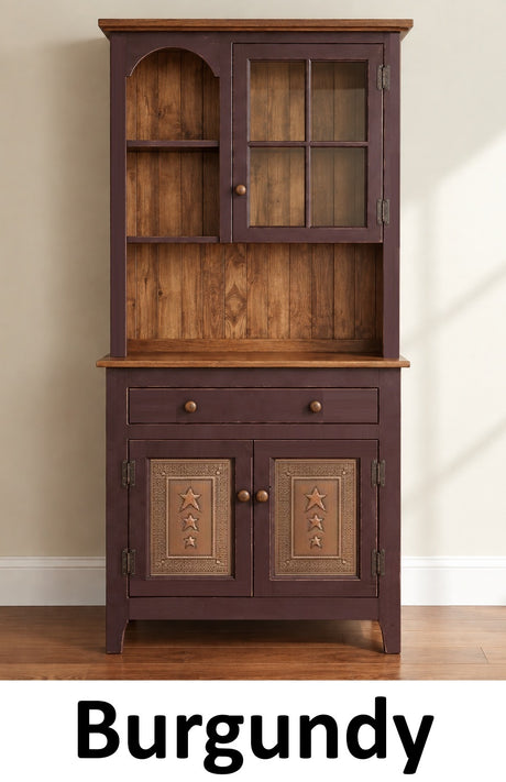 Amish Handmade Multipurpose Cabinet - Glass Cabinet - Large Cabinet - Farmhouse - Organizer - Storage - Rustic - Case Goods - Home Decor