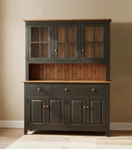 Amish Handmade Multipurpose Cabinet - China Cabinet - Glass Cabinet - Farmhouse - Organizer - Storage - Rustic - Case Goods - Home Decor