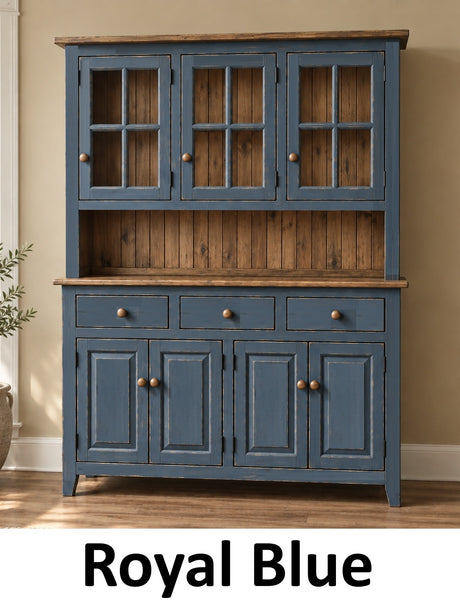 Amish Handmade Multipurpose Cabinet - China Cabinet - Glass Cabinet - Farmhouse - Organizer - Storage - Rustic - Case Goods - Home Decor