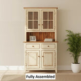 Amish Handmade Multipurpose Cabinet - Glass Cabinet - Large Cabinet - Farmhouse - Organizer - Storage - Rustic - Case Goods - Home Decor