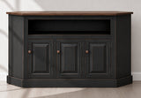 Amish Handmade TV Stand - 3 Door Cabinet - Primitive - Storage - TV Cabinet - Home - Multipurpose Cabinet - Rustic - Open Shelf TV Console