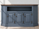 Amish Handmade TV Stand - 3 Door Cabinet - Primitive - Storage - TV Cabinet - Home - Multipurpose Cabinet - Rustic - Open Shelf TV Console