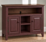 Amish Handmade TV Stand - 2 Door Cabinet - Primitive - Storage - TV Cabinet - Home - Multipurpose Cabinet - Rustic - Open Shelf TV Console