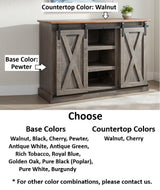 Amish Handmade TV Stand - 2 Door Cabinet - Primitive - Storage - TV Cabinet - Multipurpose Cabinet - Rustic - Sliding Doors - TV Console
