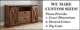 Amish Handmade TV Stand - 2 Door Cabinet - Primitive - Barnhouse TV Cabinet - Multipurpose Cabinet - Rustic Sliding Doors TV Console Drawers