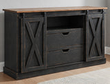 Amish Handmade TV Stand - 2 Door Cabinet - Primitive - Barnhouse TV Cabinet - Multipurpose Cabinet - Rustic Sliding Doors TV Console Drawers