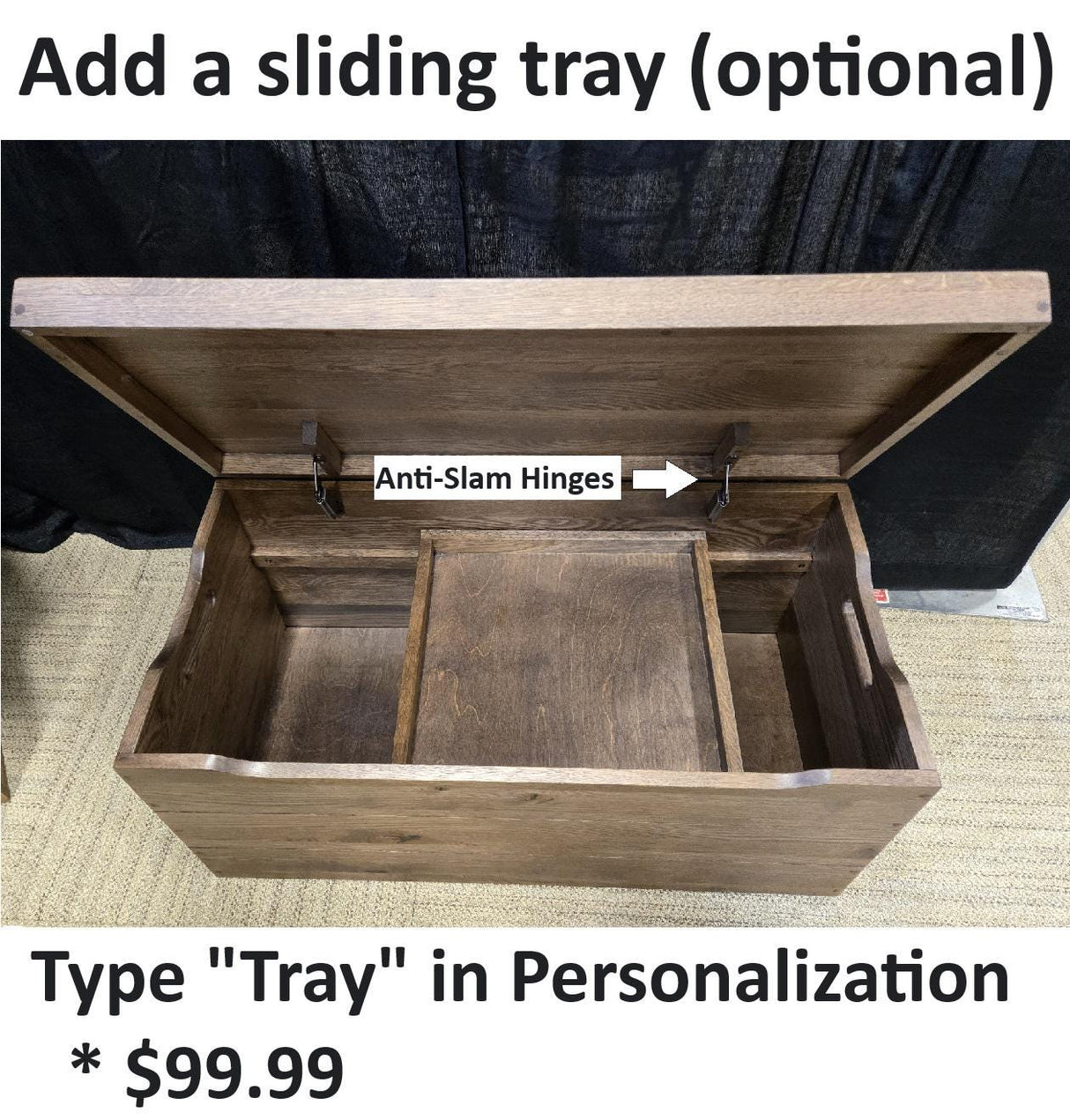 Amish Handmade Trunk - Toy Box - Storage Box - Vintage Chest Box - Rustic - Keepsake Box - Antique - Hope Chest - Blanket Chest - Hobby Box