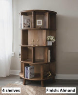 Bookcase - Amish Handmade Bookshelf - Farmhouse - Organizer - Books - Wooden - Rustic - Case Goods - Home - Multipurpose Cabinet - Shelves