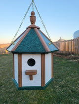 Hanging Bird House Amish Made Gazebo Style 1 Nesting Compartment Birdhouse