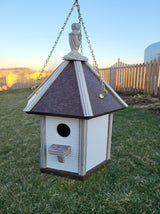 Hanging Bird House Amish Made Gazebo Style 1 Nesting Compartment Birdhouse