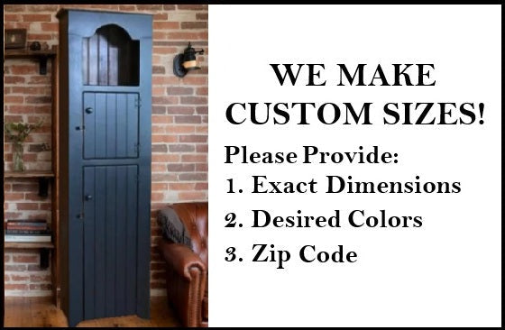 Amish Handmade Pantry Cabinet - Multipurpose Cabinet - Farmhouse - Primitive Jelly Cabinet - Cupboard - Storage - Rustic - Case Goods - Home