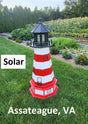 Assateague Solar Lighthouse - Amish Handmade - Landmark Replica - Lawn Lighthouse - Garden Decoration