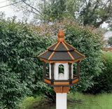 Bird Feeder Poly Gazebo X-Large 6 Sided Arched Amish Handmade