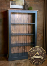 Bookcase - Amish Handmade Bookshelf - 4 Shelf Multipurpose Cabinet - Farmhouse - Organizer - Cupboard - Wooden - Rustic - Case Goods - Home