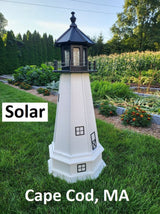 Cape Cod Race Point Solar Lighthouse - Exterior Lighthouse -  Amish Made - Landmark Replica