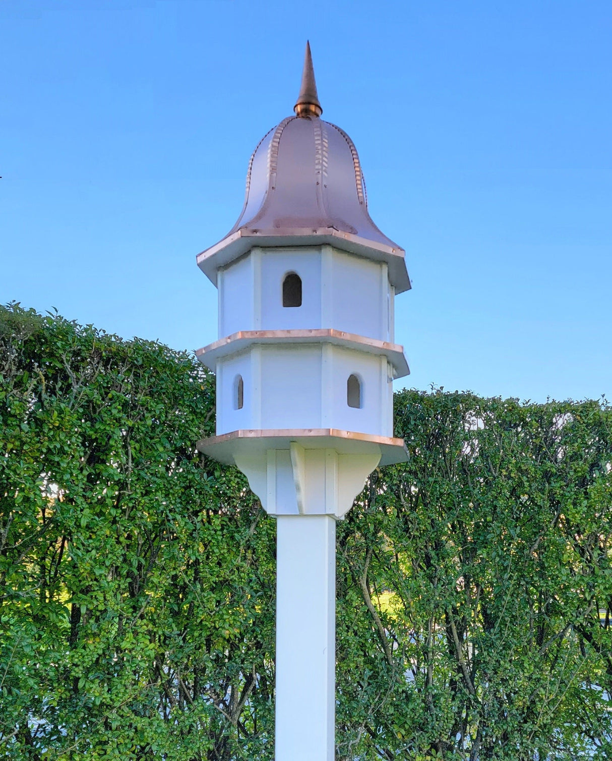 Copper Roof Poly Birdhouse Amish Handmade 2 Story Extra Large, 8 Nesting Compartments - Home & Living:Outdoor & Gardening:Feeders & Birdhouses:Birdhouses