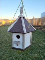 Country Hanging Bird House Amish Made Gazebo Style 1 Nesting Compartment