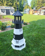 Fire Island Lighthouse - Solar - Amish Made - Landmark Replica - Backyard Decor - Garden Decoration
