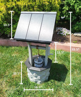 Garden Wishing Well- Yard Wishing Well - Poly - Amish Handmade