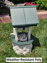 Garden Wishing Well- Yard Wishing Well - Poly - Amish Handmade