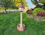 X-Large Bird House - 6 Nesting Compartments - Amish Handmade - Weather Resistant - Made of Poly Lumber - Birdhouse Outdoor