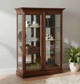 Amish Handmade Glass Display Cabinet - Tall Curio Cabinet - China Display - Glass Cabinet - Modern Home Decor - Multipurpose Cabinet -Rustic