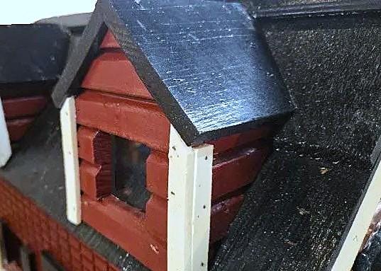 Amish Handmade Brick Design Wooden Mailbox: Rustic Farmhouse Style