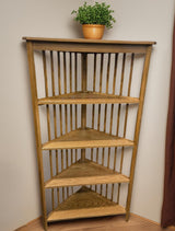 Amish Handmade Corner Cabinet - Corner Display - Multipurpose Cabinet - Bookcase - Kitchen Cabinet - Primitive - Rustic - Case Goods - Home