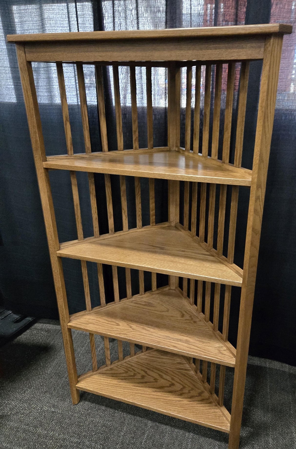 Amish Handmade Corner Cabinet - Corner Display - Multipurpose Cabinet - Bookcase - Kitchen Cabinet - Primitive - Rustic - Case Goods - Home