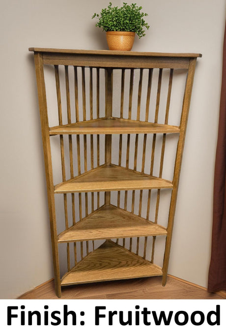 Amish Handmade Corner Cabinet - Corner Display - Multipurpose Cabinet - Bookcase - Kitchen Cabinet - Primitive - Rustic - Case Goods - Home