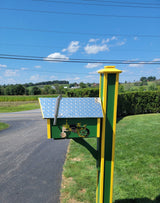 Amish Mailbox Handmade With Nature Design Wooden/Poly Mailbox for Outdoor - Unique Mailboxes