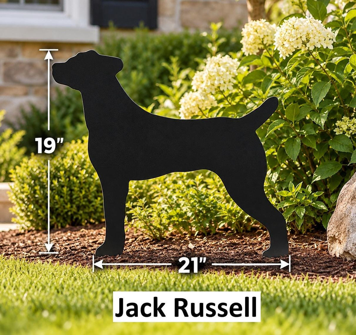 Amish Handmade Dog Silhouettes - Garden Stake - Gift - Lawn Art - Wildlife Decor - Backyard - Outdoor Decoration - Dog Lovers - Yard Decor