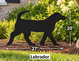 Amish Handmade Dog Silhouettes - Garden Stake - Gift - Lawn Art - Wildlife Decor - Backyard - Outdoor Decoration - Dog Lovers - Yard Decor