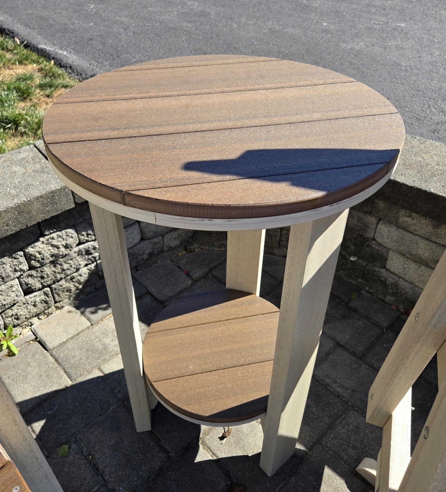 Amish Handmade Patio Set - 2 Swivel Chairs and Table - Adirondack - Pub Table - Outdoor Dining Table Set - Amish Chair Set - Furniture Set