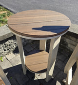 Amish Handmade Patio Set - 2 Swivel Chairs and Table - Adirondack - Pub Table - Outdoor Dining Table Set - Amish Chair Set - Furniture Set