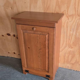 Amish Handmade Pine Tilt-Out Trash Bin: Farmhouse Kitchen Cabinet