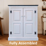 Amish Handmade Pure White Pantry Cabinet - Kitchen Multipurpose Cabinet - Farmhouse - Cupboard - Storage - Rustic - Case Goods - Home Decor