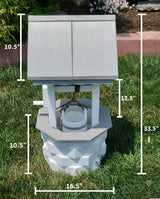 Garden Wishing Well- Yard Wishing Well - Poly - Amish Handmade