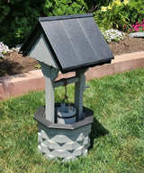 Wishing wells, garden wishing wells, homemade wishing wells, decorative wishing well, garden wishing well, decorative wood well, garden decoration, garden well, poly wishing wells, garden ornament