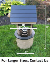 Garden Wishing Well- Yard Wishing Well - Poly - Amish Handmade