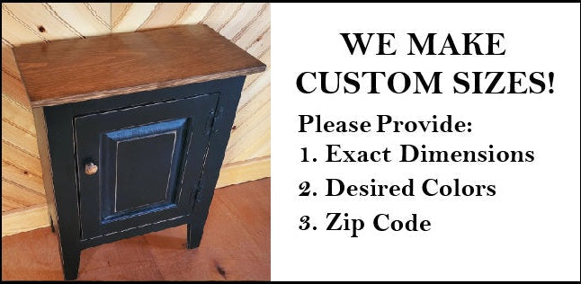 Handmade Cabinet - Fully Assembled - Nightstand - Home Décor - Primitive Cabinet - Fireplace Cabinet - Bathroom Cabinet - Kitchen Cabinet