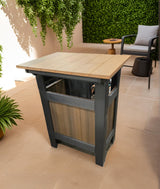 Amish Handmade Bar - Barstool Set - Poly - Swivel - Pub Chairs - Outdoor Furniture - Table Set - Dining Table - Outdoors - Backyard - Patio