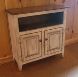 2 Door Cabinet - Amish Furniture - TV Stand - Primitive - Storage - TV Cabinet - Amish Handmade - Multipurpose Cabinet - Rustic - Case Goods