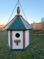 Gazebo Country Hanging Bird House Amish Handmade Style 1 Nesting Compartment