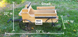Hitch Wagon - Buckboard Wagon - Amish Handmade - Garden Decor - Country Decor- Primitive - Crafts